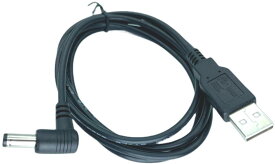 CNCTWO(コネクトツー) USBからDCへの電力供給ケーブル USB A(オス)L字型→DCプラグ(外径5.5/内径2.1mm) ケーブル長：1.2m C2DC55212L