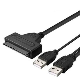 SATA USB 変換 SATA変換ケーブル USB2.0 2口 2.5 インチ HDD SSD SATA to USBケーブル ハードディスク インチ アダプター
