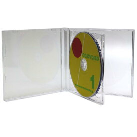 日本製 2D CDケース 10mm厚 2枚収納クリア3個 2Dロゴ有ジュエルケース