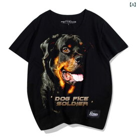 Tシャツ 犬柄 ドッグ 犬 アニマル センス 夏 半袖 ラウンドネック 大きいサイズ ゆったり