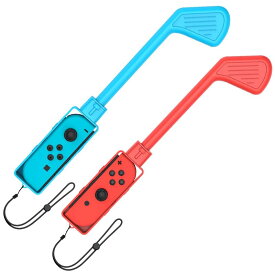 BingDi Nintendo Switch マリオゴルフ用のゴルフロッド マリオゴルフ用のコントローラー 大人と子供 ストラップ付き 2個セット