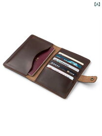 シンプル 航空券 パスポートホルダー 多機能 バッグ 紙幣ホルダー カードケース 財布 小物ケース レザー 韓国 革