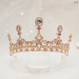 韓国 クラウン ティアラ 王冠 子供 女の子 誕生日 お祝い プリンセス カラフル ヘッド バンド ヘアアクセサリー
