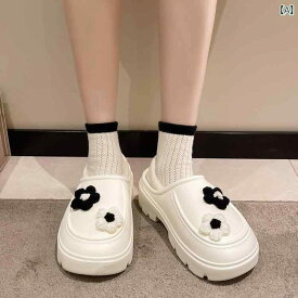 韓国 ローヒール 冬 プラットフォームソール ラバー ミディアムバックヒール PU 女性用 靴 シューズ