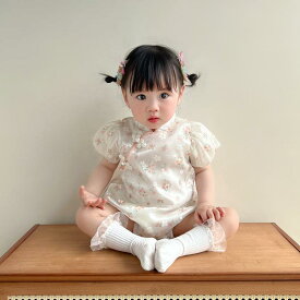 ベビー 夏服 1歳 女の 赤ちゃん ハリー 夏 プリンセス バッグ 服 チャイナ風 チャイナ ドレス 半袖 かわいい