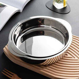キッチン用品 ボウル プレート トレイ 厚手 皿 フード 分割 食器 保存 収納 ステンレス製 調理用品