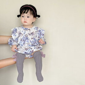 ベビー 秋 ジャンプ スーツ フリル 長袖 カバー オール 女の子 赤ちゃん用 花柄 スーツ ロンパース 春秋