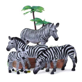 疑似 模型 フィギュア動物 アフリカ シマウマ フィギュア 屋外 おもちゃ 装飾品 パズル 3歳 幼稚園児