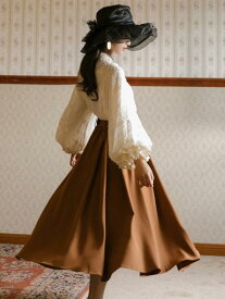 レディース 婦人服 スカート ブラウス シャツ セットアップ ツーピース 文学的 レトロ 牧歌的 フリル シフォン フレンチ