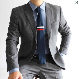 ネクタイ 紳士 韓国 カジュアル ニット フラットヘッドネクタイ メンズ ストライプ 柄 シンプル