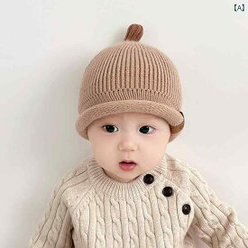 キッズ ベビー 帽子 ベビー 帽子 韓国 秋冬 暖かい かわいい ウール 帽子 メンズ レディース ベビー ニットプルオーバー 帽子