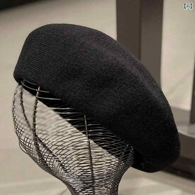 帽子 ベレー帽 レディース 秋冬 韓国 ソリッドカラー ニット 画家帽子 シンプル カボチャ 帽子