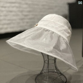 帽子 韓国 サテン レース パール 日焼け防止 トップ 帽子 レディース 夏 薄手 通気性 メッシュ サンシェード トップレス 帽子