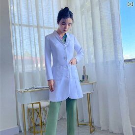 白衣 レディース クリニック メディカル ウェア 韓国 ハイエンド 女性用 手洗い 服 手術 ナース スプリット スーツ 作業着 歯科