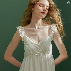 ネグリジェ レディース 夏 薄手 魅惑的 さわやか かわいい カジュアル ホームウェア 胸パッド付き 女性 セクシー