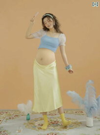 妊婦 フォト 衣装 マタニティ おしゃれ ファッション 写真 スタジオ さわやか かわいい ママ 撮影 カジュアル フリーサイズ セット シンプル