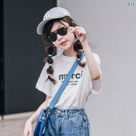 子供服 キッズ 女の子 プリンセス ファッション トップス 夏 サマー Tシャツ 韓国 吸湿発散性 ラウンドネック 半袖 ゆったり タイプ