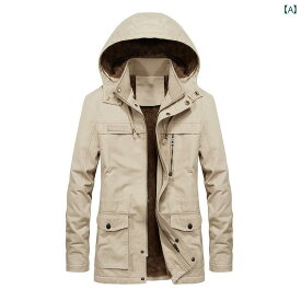 メンズ コート フード付き 取り外し 冬 暖かい ジャケット ミドル丈 大きいサイズ ミリタリーコート アウター