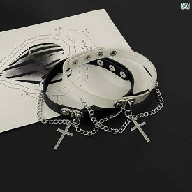レディース 婦人服 女性用 ゴシック ロリータ 白 ホワイト 黒 ブラック 鎖骨 サブカル チョーカー ネックレス