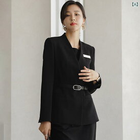 秋 ビジネス スーツ 女性用 スーツ ハイエンド 韓国 営業部 フロント デスク フォーマル 作業着 レディース アプリコット