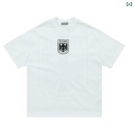 Tシャツ 半袖 夏 ゆったり アメリカン ストリート スケーター メンズ カジュアル おしゃれ シンプル 高級感 シャツ オーバーサイズ 鷲 プリント 大きめ かっこいい