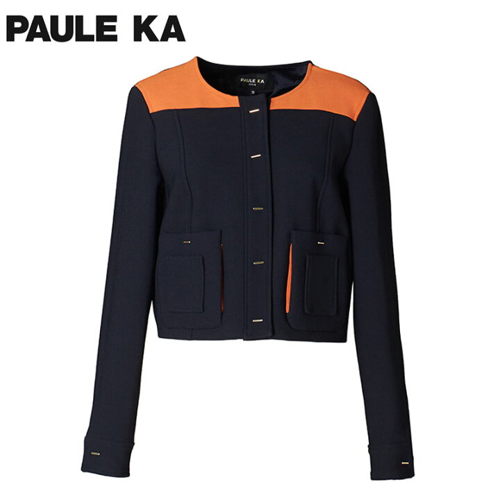 楽天市場】PAULE KA トリコティンストレッチノーカラージャケット 