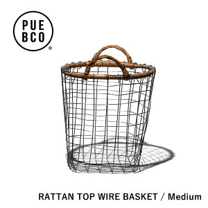 PUEBCO RATTAN TOP WIRE BASKET / Medium ^gbvC[oXPbg M vGuR