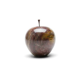 Marble Apple “Brown Large” マーブルアップル ブラウン ラージ オブジェ りんご 林檎 ペーパーウェイト ストーン 石 ギフト プレゼント 贈り物