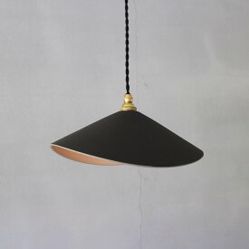 3RD CERAMICS Lamp Shade Black照明 ペンダントライト ペンダントランプランプ 灯り 陶器 ブラック 笠型 カーブ
