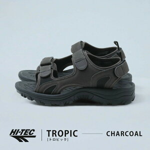 �yMOONSTAR�zHI-TEC HT TR004 TROPIC CHARCOAL 23.0�`28.0cm �g���s�b�N �T���_�� �`���R�[�� �u���b�N �A�E�g�h�A �n�C�e�b�N ���[���X�^�[ �N�[�|���ΏۊO