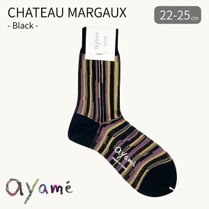 ayame CHATEAU MARGAUX socks - Black - �V���g�[�}���S�[�\�b�N�X �u���b�N AYM005/2601/N �C�� �\�b�N�X ���f�B�[�X �����Y ��̓� �M�t�g made in japan ���{�� ���I �f�U�C�� ���ꉪ�b �A����