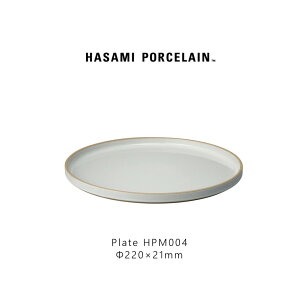 Hasami Porcelain nT~|[Z HPM004 Plate 220 mm Gloss Gray g   M v[g Mtg v[g 22H  X^bLO WΉ H@Ή