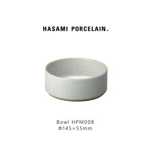Hasami Porcelain nT~|[Z HPM008 Bowl 145 mm Gloss Gray g   {E Mtg v[gH  X^bLO WΉ H@Ή