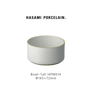 Hasami Porcelain nT~|[Z HPM014 Bowl Tall 145 mm Gloss Gray g  {E  Mtg v[gH  X^bLO WΉ H@Ή