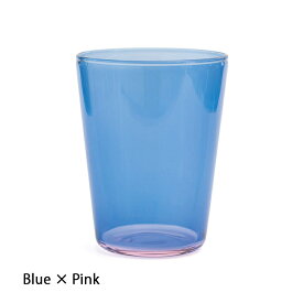 TWO TONE STACKING TUMBLER Blue × Pink ブルー × ピンク スタッキング タンブラー 耐熱ガラス コップ
