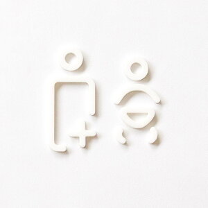MOHEIM OSTOMATE & BABY (white) �z���C�g �I�X�g���C�g & �x�r�[ �s�N�g�O�����T�C�� RESTROOM SIGN �V�z �V�z�j�� �X�� �I�t�B�X ���i �����X�y�[�X �h���{�� �E�H�[���X�e�b�J�[ �V�[�� ���w�C���@�h�A