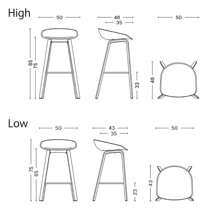 楽天市場】【ポイント2倍】正規品 HAY ABOUT A STOOL AAS32 2.0 