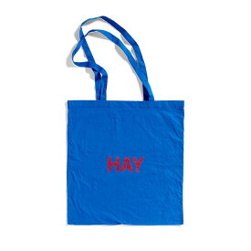 【5/27以降順次発送予定】正規品 HAY BLUE TOTE BAG ロゴカラー/レッド トートバッグ オーガニックコットン 手提げ お買い物バッグ