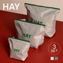 【マラソン期間ポイント2倍】【2025新作】正規品 HAY CANDY MONO WASH BAG SET OF 3/grey/light pink ヘイ キャンディーモノウィッシュバッグ 3セット グレー ライトピンク グレイ グリーン ピンク トラベルポーチ ポーチ 小分け 旅行