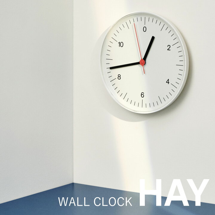 楽天市場】正規品 HAY WALL CLOCK BLACK/BLUE/GREEN/WHITE 掛け時計 
