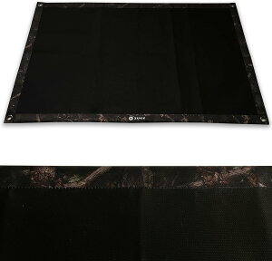 【公式】ZUKK(ズック) 焚き火シート 黒 スパッタシート 焚き火台シート ツリー柄 大判 長方形 95x60 正方形 60x60 焚き火台 キャンプ チクチクしない 耐火 耐熱 防炎 防火 ガラス繊維【レビュー投