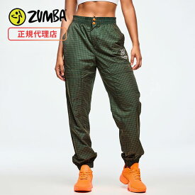 ZUMBA ズンバ 正規品 ウェア パンツ レディース カーゴパンツ ナイロン エクササイズ フィットネス ジム スポーツ ダンス ヨガ ウェア ズンバウェア グリーン F3
