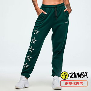 ZUMBA ズンバ 正規品 ウェア レディース パンツ ロングパンツ スウェット エクササイズ フィットネス ジム スポーツ ダンス ヨガ ウェア ズンバウェア グリーン GINA