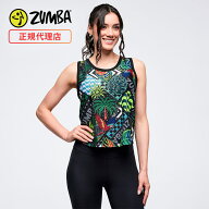 ZUMBA ズンバ 正規品 ウェア レディース トップス タンクトップ クロップ丈 ロゴ グラフィック エクササ…