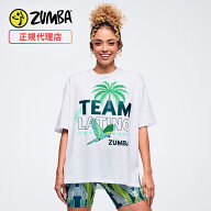 ZUMBA ズンバ 正規品 ウェア レディース トップス Tシャツ 半袖 ロゴ グラフィック ボックスシルエット …