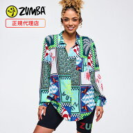 ZUMBA ズンバ 正規品 ウェア レディース トップス シャツ 総柄 エクササイズ フィットネス ジム スポーツ…