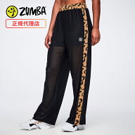 ZUMBA ズンバ 正規品 ウェア レディース メッシュパンツ サイドライン ボトム パンツ ロング レオパード …