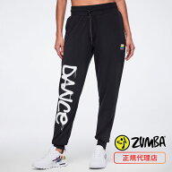ZUMBA ズンバ 正規品 ウェア レディース スウェットパンツ ロングパンツ ロゴ ペイント ウエストゴム ス…