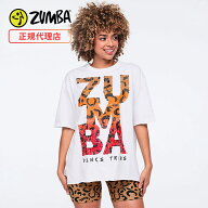 ZUMBA ズンバ 正規品 ウェア レディース Tシャツ 半袖 オーバーシルエット ボックスシルエット ロゴ グラ…
