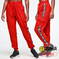 ZUMBA ズンバ 正規品 ウェア レディース カーゴパンツ ロングパンツ サイドライン ウエストゴム ウエスト…